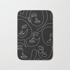 Faces in Dark Bath Mat Gallery Image 1