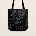 Faces in Dark Tote Bag Gallery Image 1