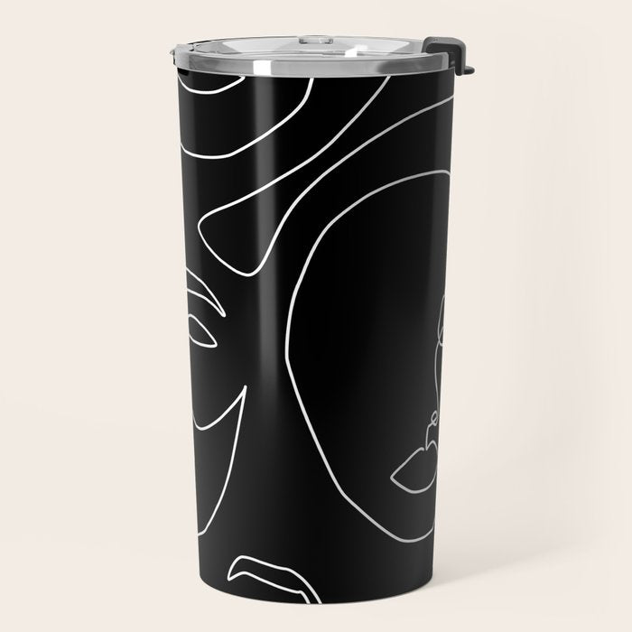 Faces in Dark Travel Mug Gallery Image 2