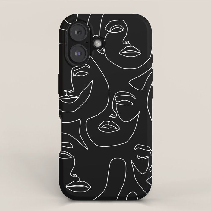 Faces in Dark iPhone Case
