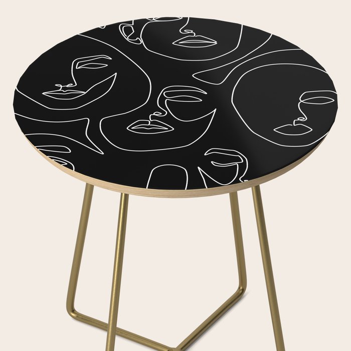 Faces in Dark Side Table Gallery Image 2