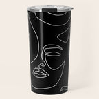 Faces in Dark Travel Mug Gallery Image 1