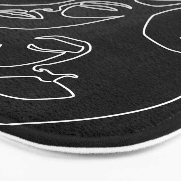 Faces in Dark Bath Mat Gallery Image 3