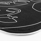 Faces in Dark Bath Mat Gallery Image 3