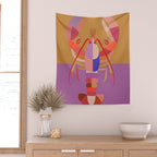 Abstract Lobster 2 Wall Tapestry Gallery Image 2