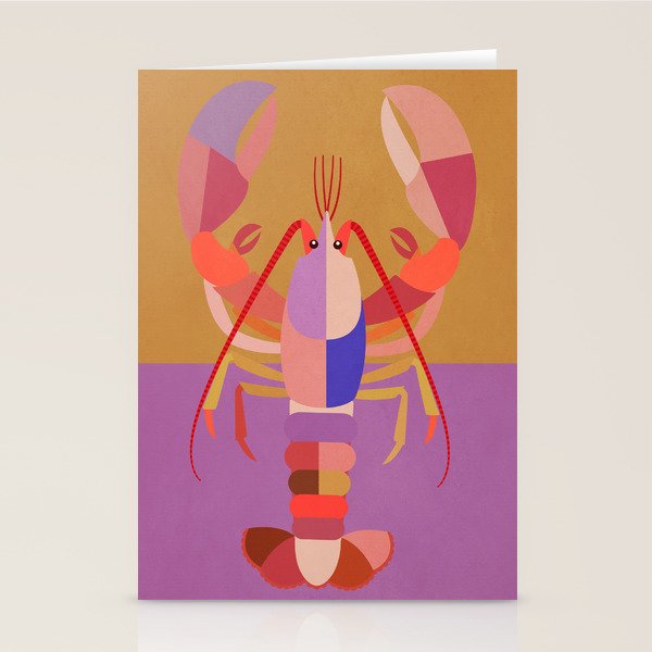 Abstract Lobster 2 Stationery Card Gallery Image 2