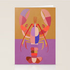 Abstract Lobster 2 Stationery Card Gallery Image 2