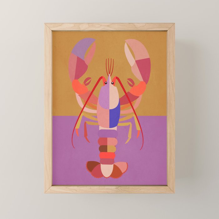 Abstract Lobster 2 Mini Art Print Gallery Image 1