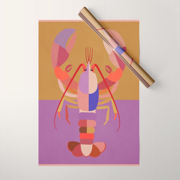Abstract Lobster 2 Wrapping Paper Gallery Image 1