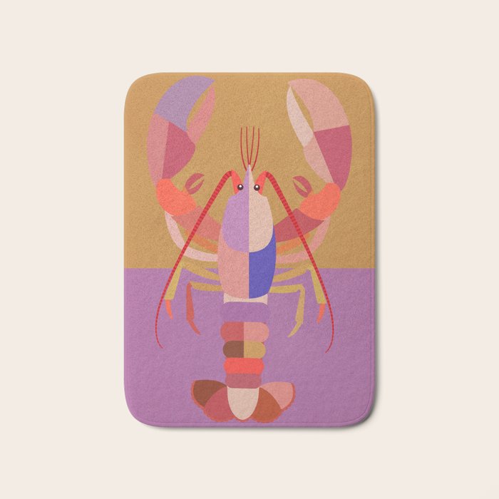 Abstract Lobster 2 Bath Mat Gallery Image 1