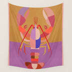 Abstract Lobster 2 Wall Tapestry Gallery Image 4