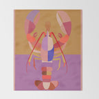 Abstract Lobster 2 Throw Blanket Gallery Image 2