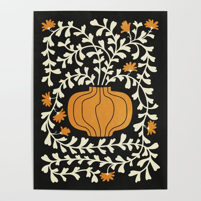 Golden Vase | Summer Bloom: Matisse Night Edition Poster Gallery Image 4