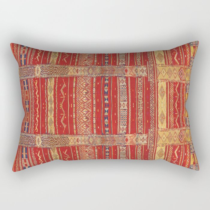 Heritage Moroccan Berber Artwork Design  Rectangular Pillow Gallery Image 1