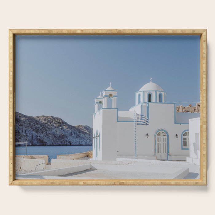 milos ii - greece Serving Tray Gallery Image 1