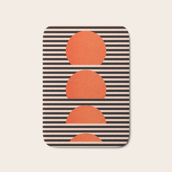 Abstraction_SUNSET_LINE_ART_Minimalism_001 Bath Mat Gallery Image 1