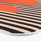Abstraction_SUNSET_LINE_ART_Minimalism_001 Bath Mat Gallery Image 3