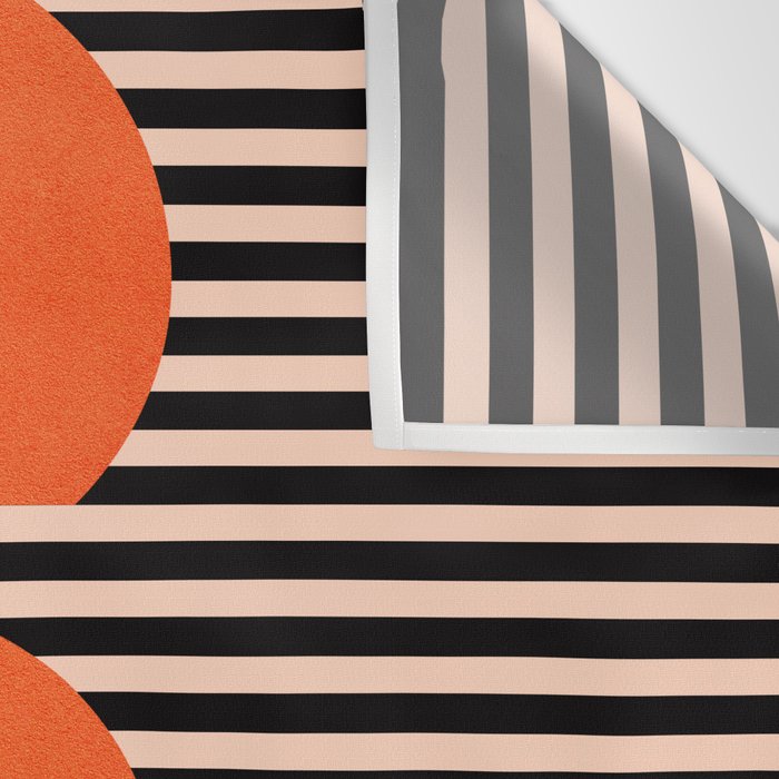Abstraction_SUNSET_LINE_ART_Minimalism_001 Wall Tapestry Gallery Image 3
