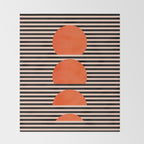 Abstraction_SUNSET_LINE_ART_Minimalism_001 Throw Blanket Gallery Image 2