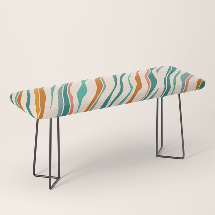 Southwest Abstract Stripes Bench Gallery Image 1