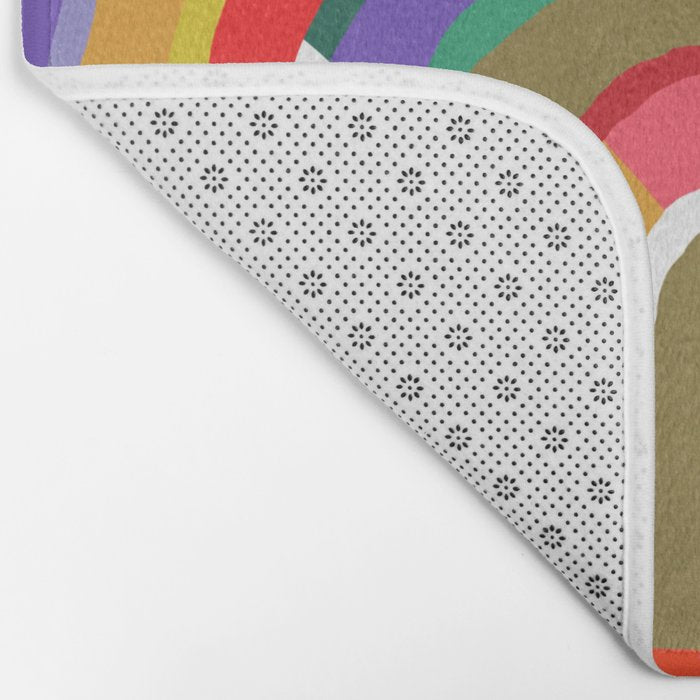 Banded Rainbow Bath Mat Gallery Image 2