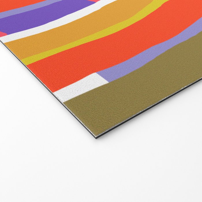 Banded Rainbow Welcome Mat Gallery Image 2
