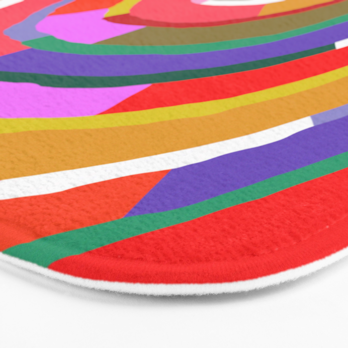 Banded Rainbow Bath Mat Gallery Image 3