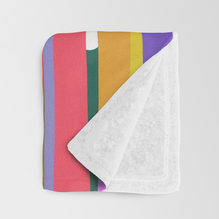 Banded Rainbow Throw Blanket Gallery Image 3