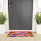 Banded Rainbow Welcome Mat Gallery Image 3