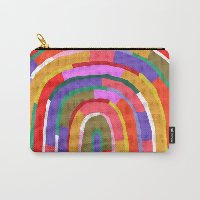 Banded Rainbow Carry All Pouch Gallery Image 1