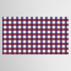 Checkered Multicolor Pattern XVII Berry Red and Violet Tablecloth Gallery Image 2