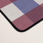 Checkered Multicolor Pattern XVII Berry Red and Violet Desk Mat Gallery Image 4