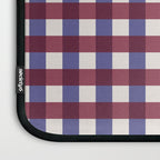 Checkered Multicolor Pattern XVII Berry Red and Violet Laptop Sleeve Gallery Image 3