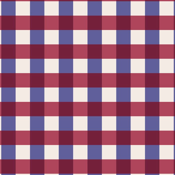 Checkered Multicolor Pattern XVII Berry Red and Violet Coffee Mug Gallery Image 2