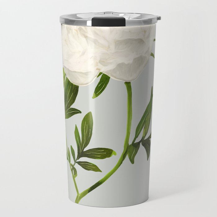 White Rose 2 Travel Mug Gallery Image 1