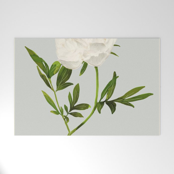 White Rose 2 Welcome Mat Gallery Image 1