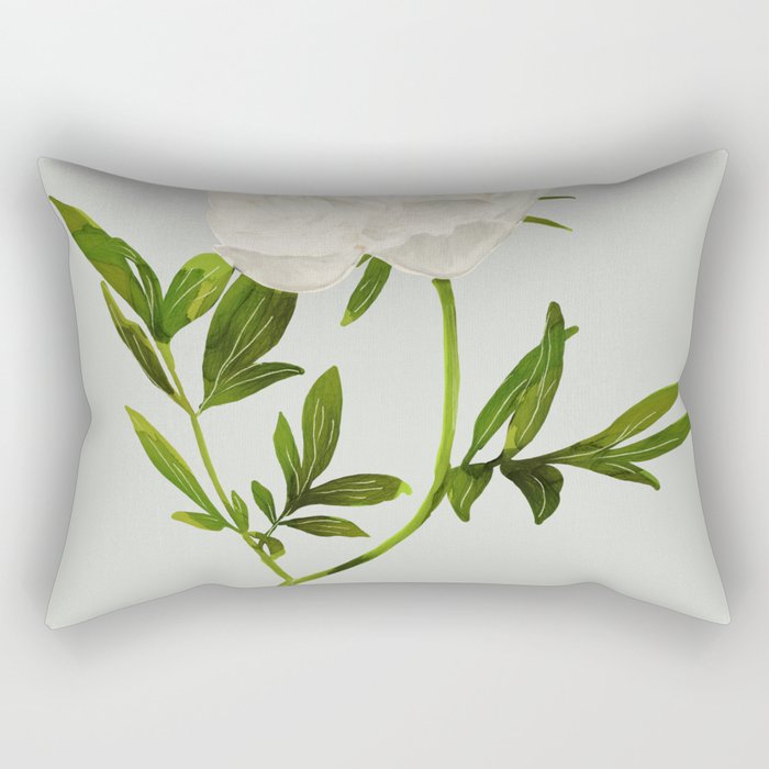 White Rose 2 Rectangular Pillow Gallery Image 1