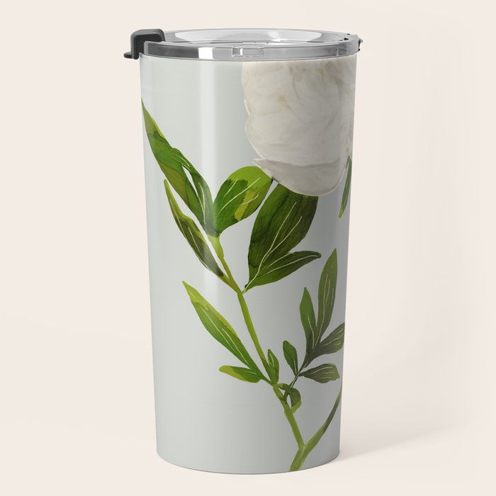 White Rose 2 Travel Mug Gallery Image 3