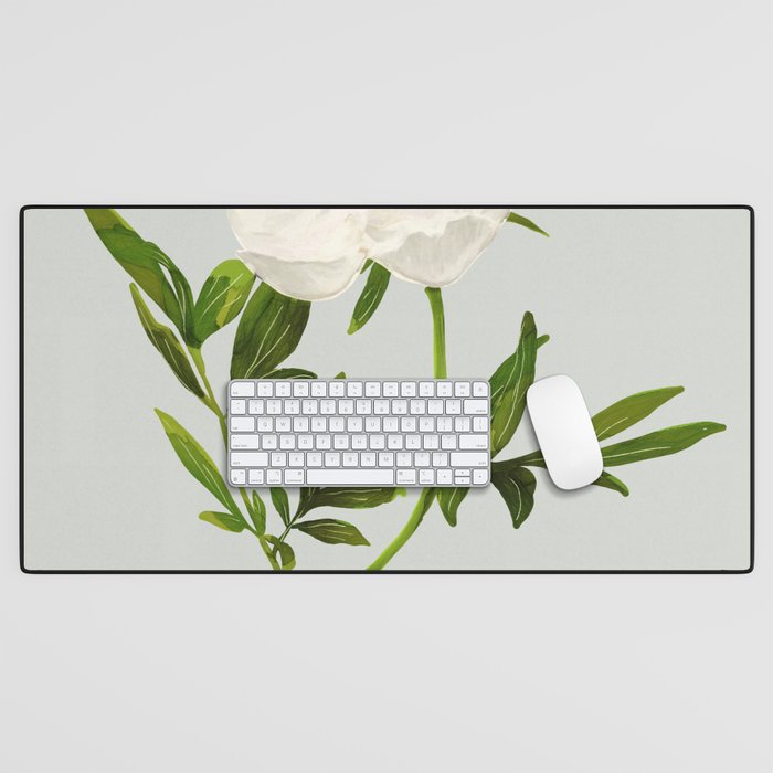 White Rose 2 Desk Mat Gallery Image 1