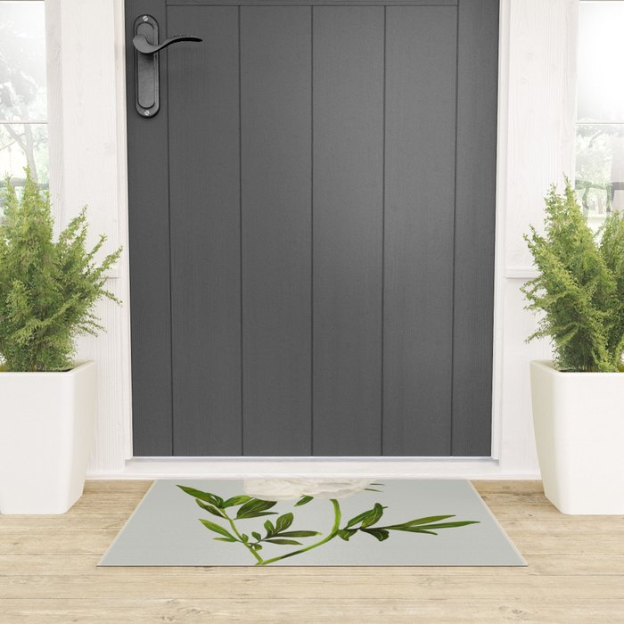 White Rose 2 Welcome Mat Gallery Image 3