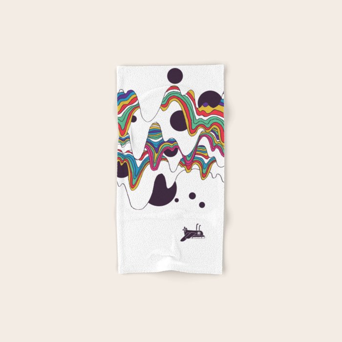 Psychedelic Planet Bath Towel Gallery Image 1