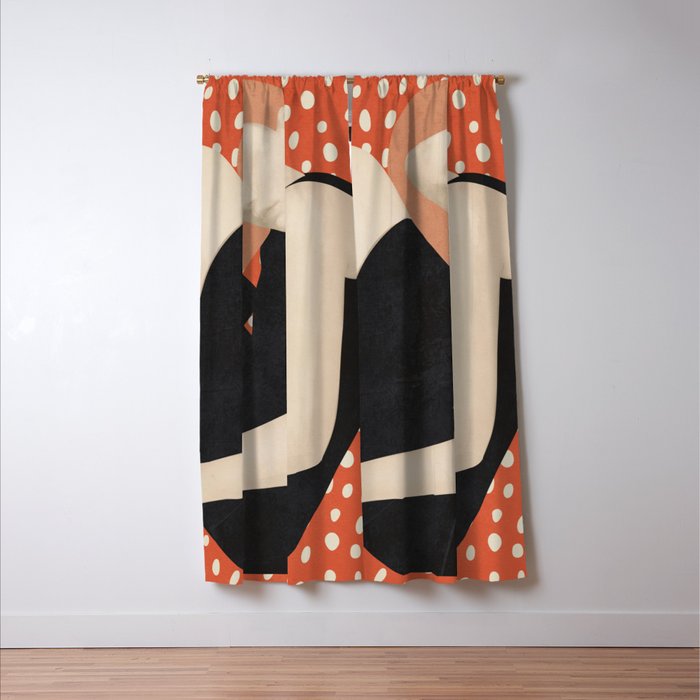 Abstract Art Female Figure 30 Window Curtain Gallery Image 3
