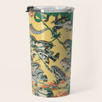 Fashionable Battle of Frogs by Kawanabe Kyosai, 1864 Travel Mug Gallery Image 3