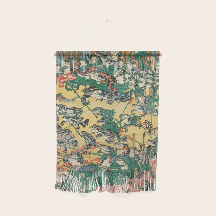 Fashionable Battle of Frogs by Kawanabe Kyosai, 1864 Wall Hanging Gallery Image 1