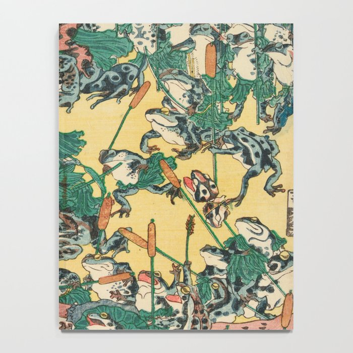 Fashionable Battle of Frogs by Kawanabe Kyosai, 1864 Notebook Gallery Image 4
