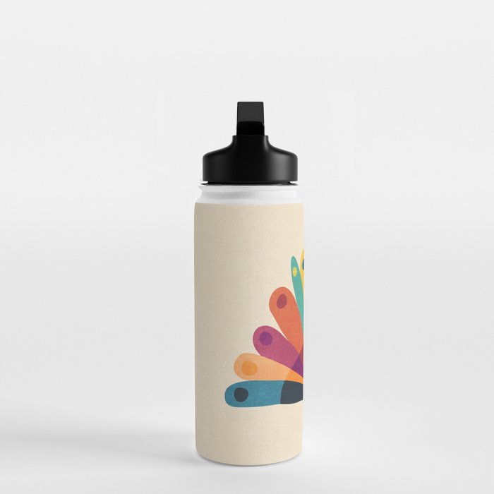 Whimsical Peacok Water Bottle Gallery Image 3