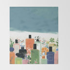 Botanical Citrus Perfume Collection Throw Blanket Gallery Image 2