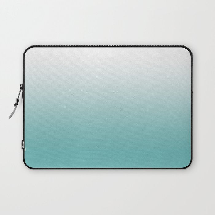 Light Teal Gradient Laptop Sleeve Gallery Image 1