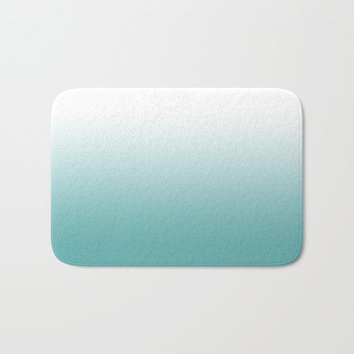 Light Teal Gradient Bath Mat Gallery Image 1