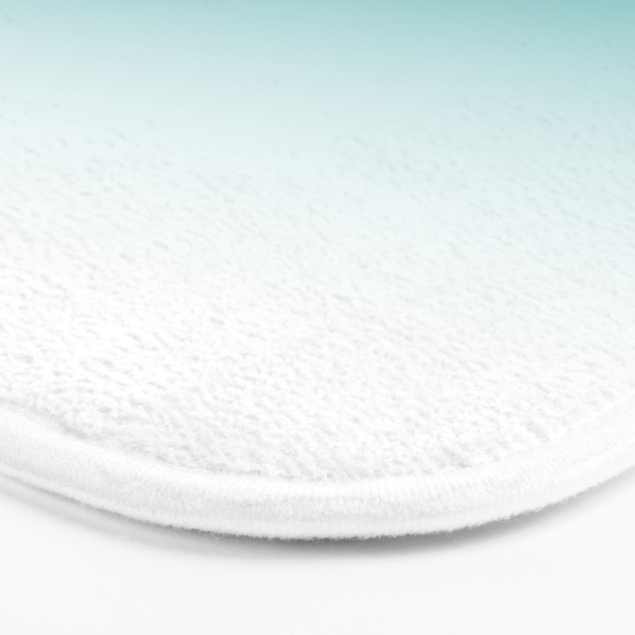 Light Teal Gradient Bath Mat Gallery Image 3